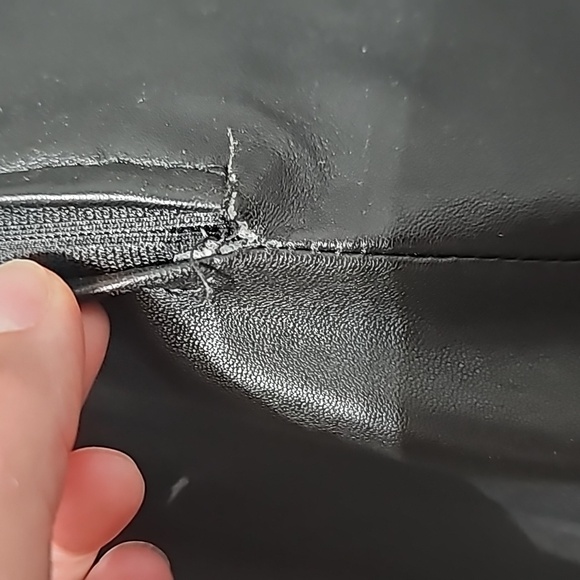 Wilsons Leather | Black Leather Midi Skirt - Picture 6 of 13